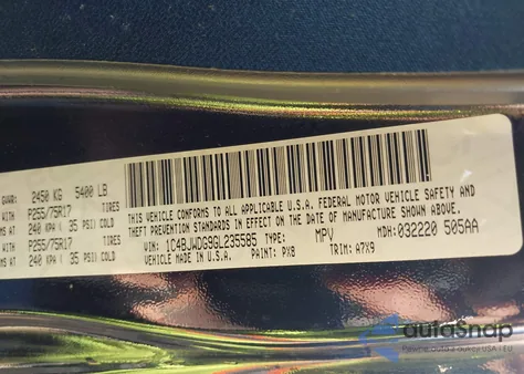 2016 Jeep Wrangler Unlimited Sport z USA, uszkodzony, nr VIN 1C4BJWDG9GL235585